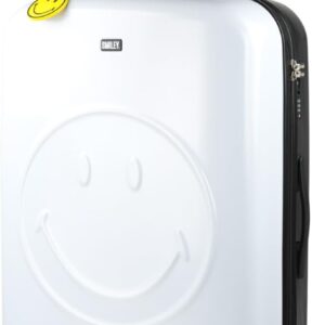 Smiley Originals Reisekoffer der Firma Smiley, Set mit 4 Rädern, Reisekoffer-Set, leicht, mit Zahlenschloss