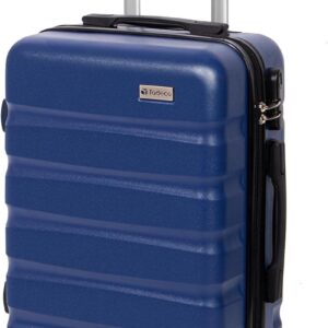 Todeco ABS+PC Leicht Zwillingsrollen Reisekoffer Koffer Trolleys, 4 Rollen Kombinationsschloss