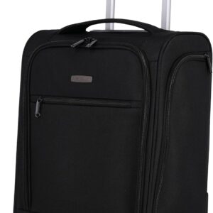 Travelite Handgepäck Koffer leicht, mit Liquids Bag, 2 Rollen, Cabin Underseater, Weichgepäck Trolley klein, 43cm, 28 Liter
